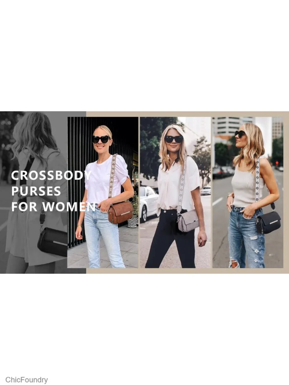 Small Crossbody Bag with RFID Blocking Card Slots Faux Leather Shoulder Handbag